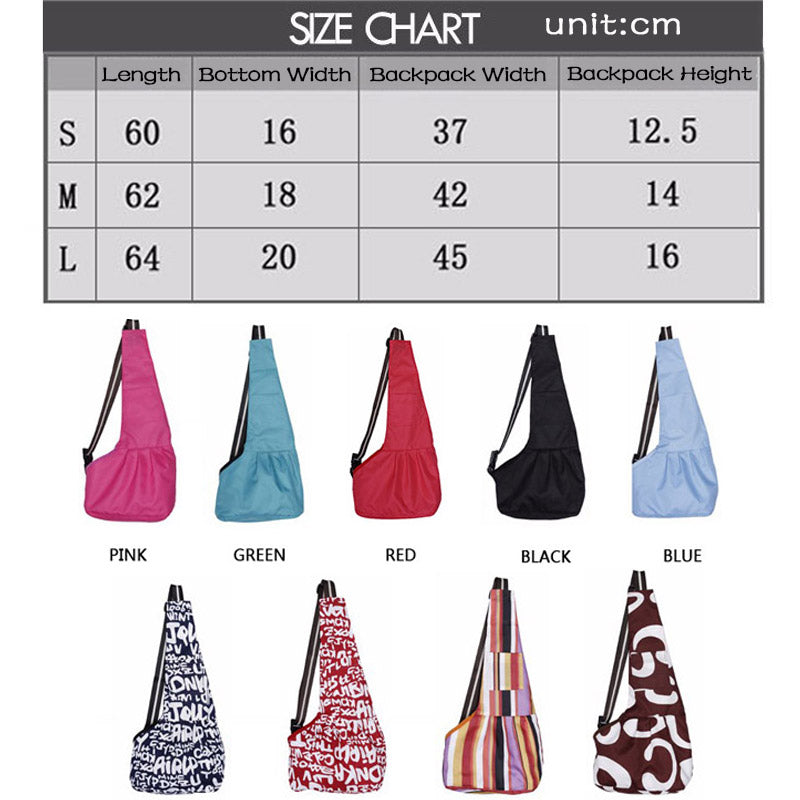 Cute Color Sling Pet Carrier Bag